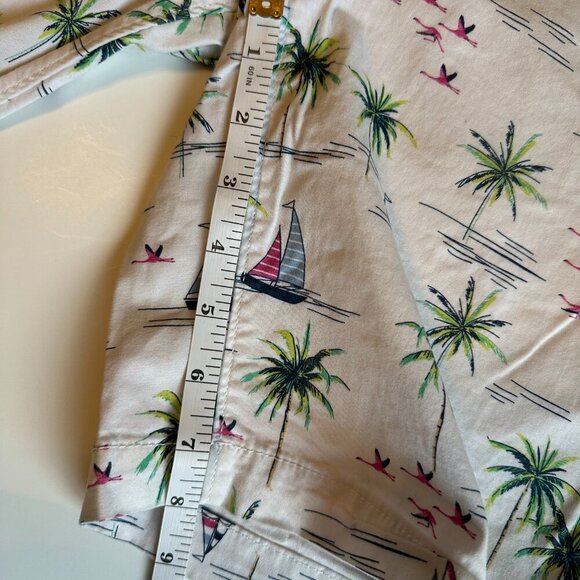 Free Planet Men’s Size 32 Shorts Tropical Print Palm Trees Sailboats - Picture 6 of 6